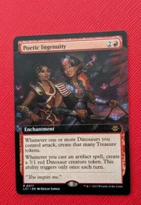 MTG *EXTENDED ART *The Lost Caverns Of Ixalan Rare POETIC INGENUITY NM - Imagen 1 de 1