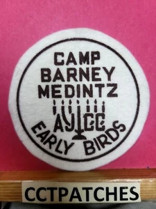 PARCHE DE FIELTRO VINTAGE CAMPAMENTO JUDÍO BARNEY MEDINTZ EARLY BIRDS - Imagen 1 de 2