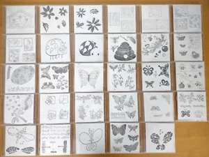 Lote de sellos de goma sin montar - insectos, libélulas, mariposas, abejas, insectos, Ladybug - Imagen 1 de 2