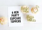 Hen Party Cupcake Topper Engagement Bridal Shower Celebrate Cake Party Decorate
