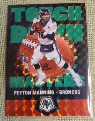 2020 Mosaic Football NFL Green Prizm Peyton Manning Touchdown Masters - Image 1 of 2
