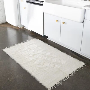 Handmade Mohair Area Rugs Comes with Non-Slip Rug Grippers 4' x 2'6 ft (32"x48") - Picture 1 of 31