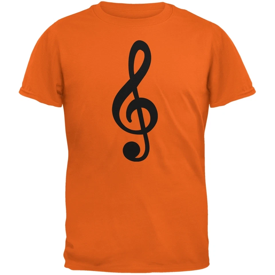 Camiseta naranja Treble Clef para adulto Foto 1 de 1