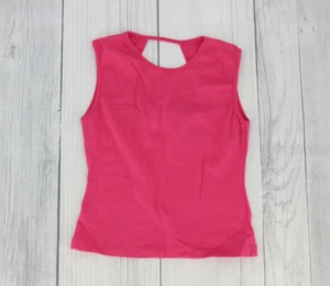 Reference Point Vintage Juniors Cut Out Back Tank Top Shirt Size Small Pink - Picture 1 of 3