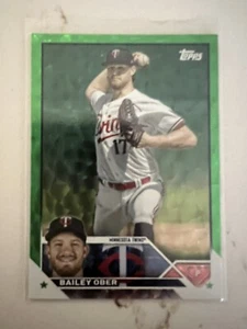 Bailey Ober Minnesota Twins 2023 Topps Update Green Foil Parallel /499 #US301 - Picture 1 of 2