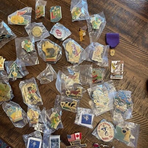 Vintage Lions Club Pins Lot Wisconsin Ohio Florida 35+ Pins - Picture 1 of 10
