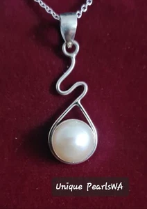 Mabe Pearl Pendant Necklace NEW and GENUINE free FAST POST FROM WA - Picture 1 of 5