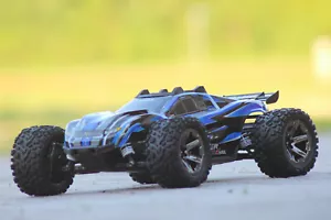Traxxas TRX 67376-4 Blue Rustler 4x4 HD VXL Brushless Blue 1:10 Stadium Truck - Picture 1 of 15