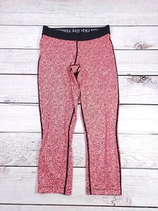 Women's Nike Dri-Fit Capri Running Leggings Black/Pink Size XS R5 - Picture 1 of 8