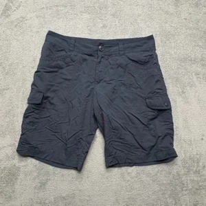 Columbia Cargo Omni-Wick Shorts Womens Size 10 Gray Pocket Flap Hiking Athletic - Picture 1 of 8