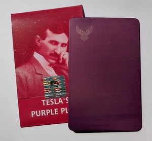 Nikola Tesla Purple Plate 11,4 x 7,3 cm Original - Imagen 1 de 7