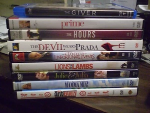(9) Meryl Streep Blu-Ray/DVD Lot: Lions for Lambs Mamma Mia! The Hours Prime - Picture 1 of 1