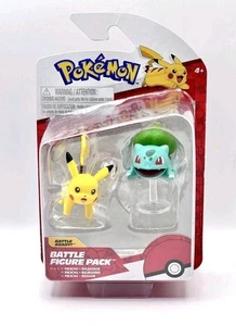 Jazwares Pokemon Pikachu & Bulbasaur Battle Figure Pack Dynamic Duo For Battles - Bild 1 von 4
