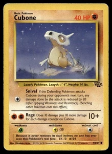 Cubone 50/64 Pokemon Jungle Non Holo (MP) - Imagen 1 de 2
