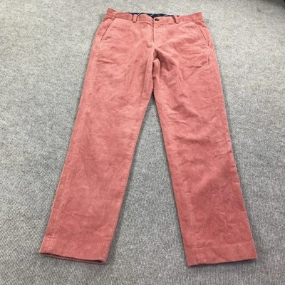 Pantalones de pana Brooks Brothers para hombre 33x32 rojos ajustados elásticos chinos pierna recta Foto 1 de 4