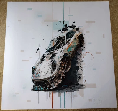 Chris Boyle edición limitada firmado fuera de existencia giclee 24"x24" impresión artística graffiti urbano 'Crash' Foto 1 de 4