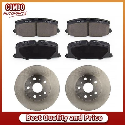 Juego de pastillas de freno de disco delanteras rotor para Toyota Camry 1988-1991 Foto 1 de 4