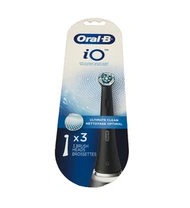 Oral B iO Electric Toothbrush Head 3 Count Black Replacement Pack Sealed - Picture 1 of 2