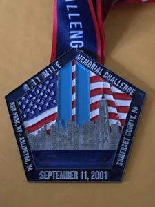 9/11 Mile Memorial Challenge Medal Dash Virtual Run 20 Aniversario 2001... - Imagen 1 de 3
