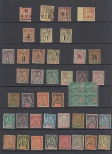 New Caledonia early collection, MH or used , 43 stamps - Picture 1 of 2