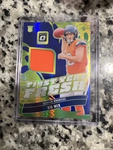 2024 Panini Donruss Optic - First Year Fresh Bo Nix #FYF-BNX Blue Hyper Prizm... - Bild 1 von 2