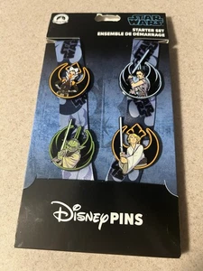 Star Wars Jedi Pin Trading Starter Set Disney Parks Schlüsselband + 4 Pins Neu in OVP - Bild 1 von 2