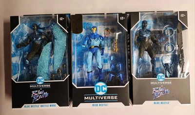 LOTE McFarlane DC Multiverse Blue Beetle Classic Battle Mode Etiqueta Dorada 7" Foto 1 de 4