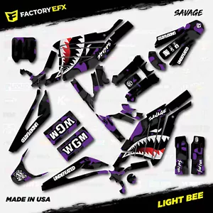Black Purple Camo Savage Racing Graphics kit fits Sur-Ron Light Bee All Years - Foto 1 di 2