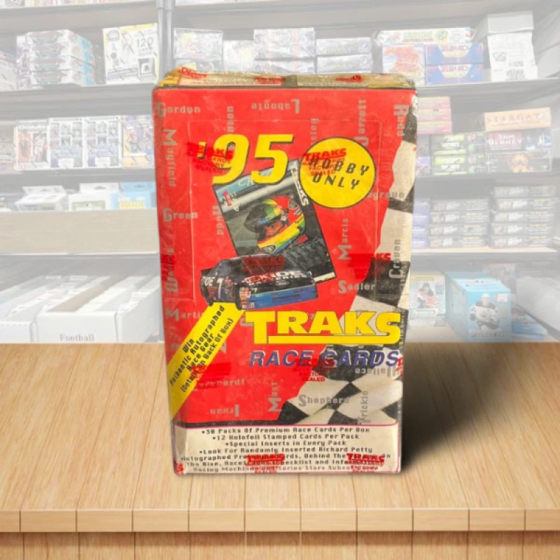 1995 Traks Nascar Racing Trading Cards Sealed Factory Box - 30 Packs - Image 1 of 1