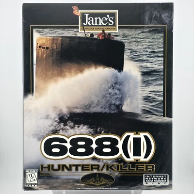 Jane's Combat Simulations: 688(I) Hunter/Killer, 1997,Big Box,New & Inner Sealed - Image 1 of 4