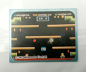 (Game Item) Mini Card, Famicom, No.101, Mario Bros, Amada, Nintendo.