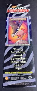 The Wild Thornberry's Movie Bookmark Promo 2002 Nickelodeon Nigel - 2.5" x 7" - Picture 1 of 2