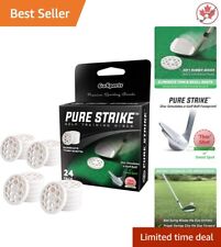 Golf Pure Strike Training Discs - Perfect Swing Path, Eliminate Thin Shots - 24