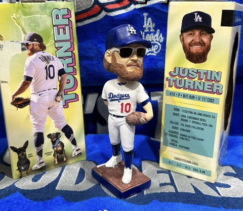 2022 Justin Turner Bobblehead 10/4/2022 SGA Los Angeles Dodgers Cover