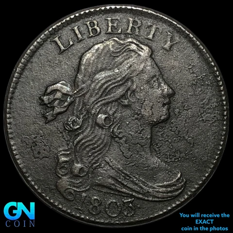 1803 Draped Bust Large Cent  #E5954 Cover