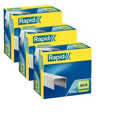 RAPID ® 15000 x Rapid Heftklammern Tackerklammern 24/6 verzinkt für Heftgeräte