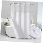 54" W x78? L Hook Free Shower Curtain with Snap-in Liner 78.00" x 54.00" White