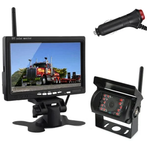 7" Wireless RVs Backup Camera and Rear View Monitor Kit for Caravan Bus Truck - Picture 1 of 24
