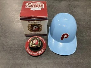PHILLIES MIKE SCHMIDT 1980 WORLD SERIES REPLICA RING RETRO BLUE ICE CREAM SGA - Imagen 1 de 1