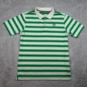 Walt Disney World Polo Shirt Kids XL Green White Nike Striped Golf Dri Fit Youth - Picture 1 of 12