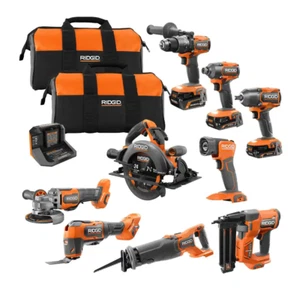 18V Brushless Cordless 9-Tool Combo Kit with (2) 2.0 Ah and (1) 4.0 Ah MAX Outpu - Picture 1 of 12