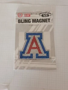UNIVERSITY OF ARIZONA Bling Magnet Varsity Line Collegiate Licensed Product - Picture 1 of 6