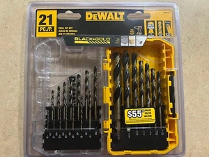 DeWalt 21-Piece (Black and Gold) DRILL BIT SET Model # DWA1181, UPC 885911426749 - Picture 1 of 8