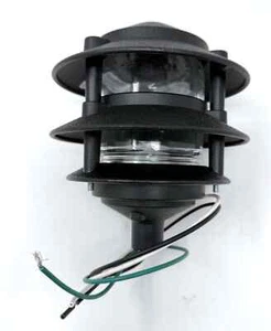 Focus IAL-03-NLBLT Cast Aluminum 3 Tier Pagoda 6 in top Incandescent Area Light - Picture 1 of 9
