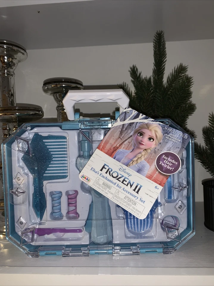 Frozen 2 Elsa's Enchanted Ice Hair Twirler Vanity Accessory Set Ages 6 Disney