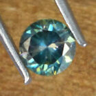 0.65Carat / 5MM Green Moissanite Diamond VVS1 Loose Gemstone New Year's Gift