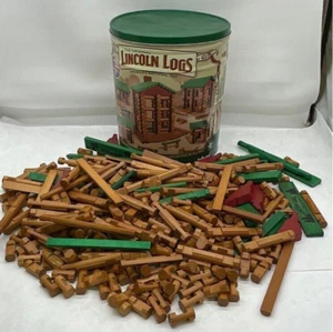 The Original Lincoln Logs Collector’s Edition Village 327 Piece Set Pre-Owned - Picture 1 of 12