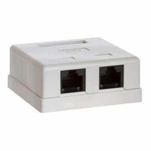 Aufputzdose Cat6 Double weiß 780-N - Bild 1 von 1