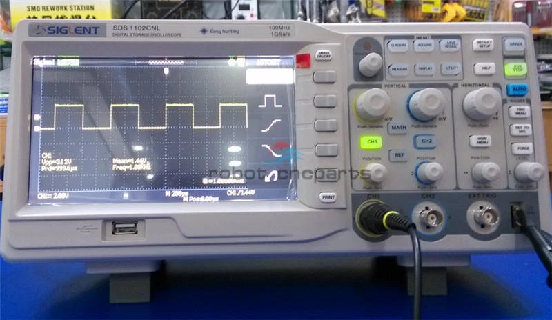 1PCS New Siglent SDS1102CNL 2CH+1 EXT Digital Oscilloscope 100MHz 1GSa/s 40Kpts - Image 1 of 1