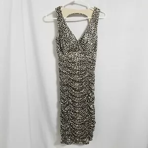 Ruby Rox Women's Fitted Mini Dress Sleeveless Size Medium Leopard Print - Picture 1 of 10
